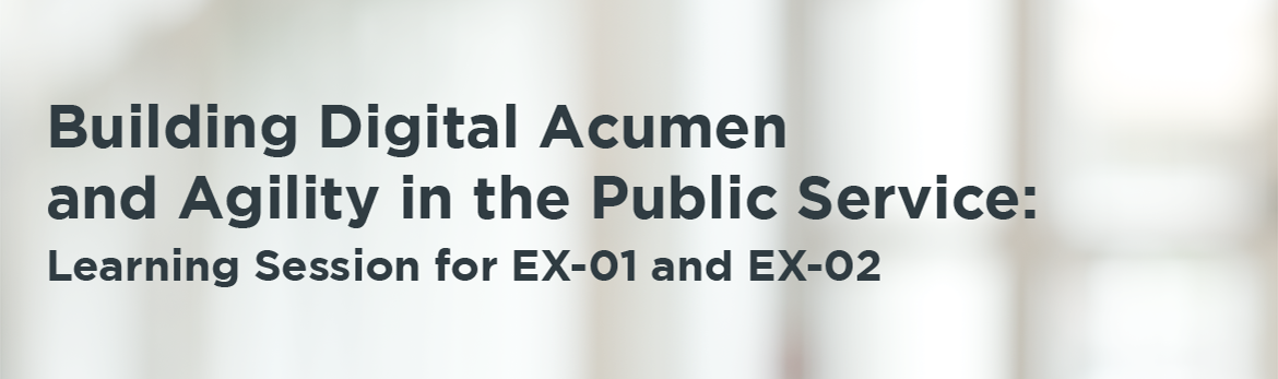 Building Digital Acumen and Agility in the Public Service